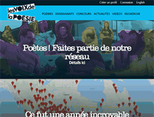 Tablet Screenshot of lesvoixdelapoesie.com